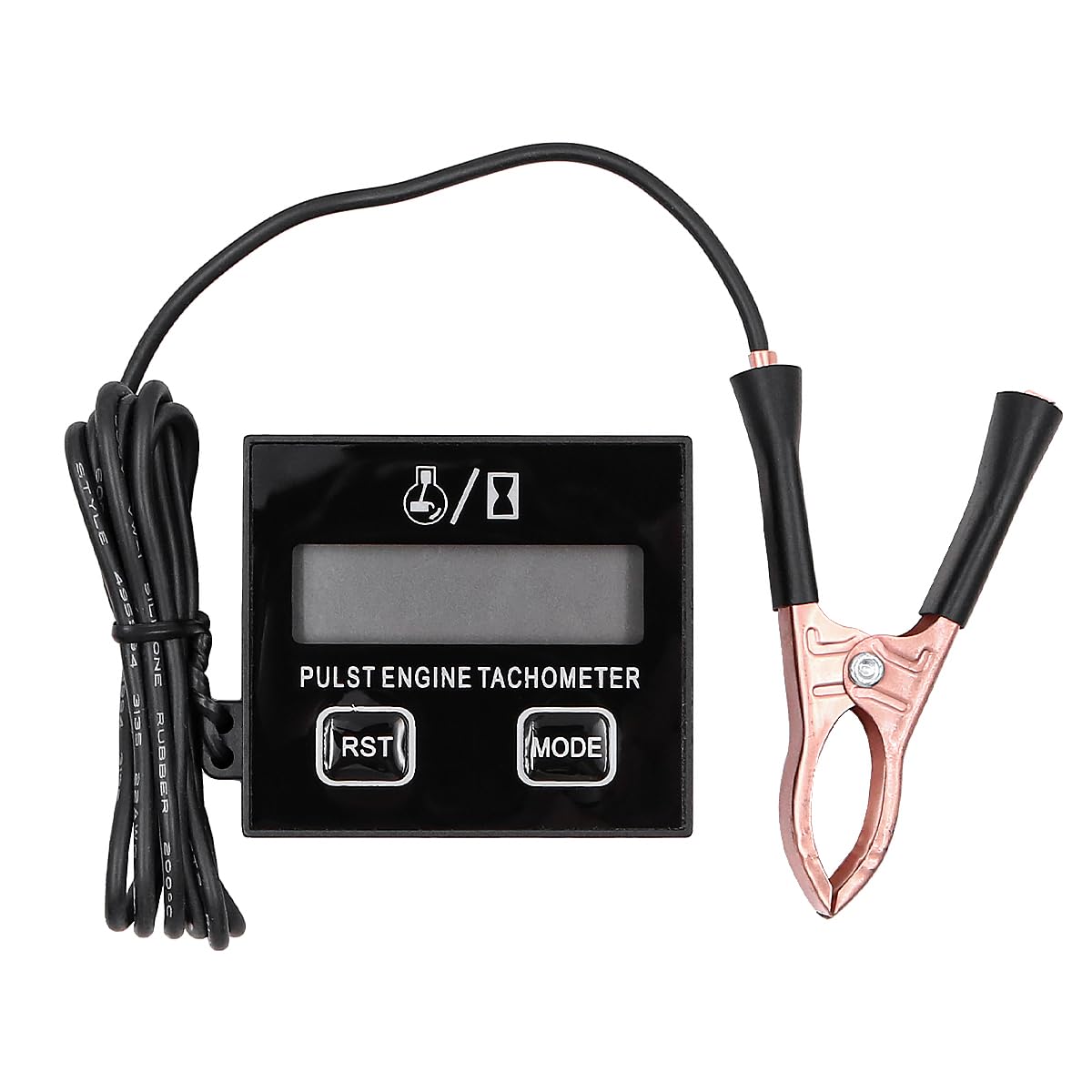 POFET Digital Tachometer Inductive Tachometer with Hour Meter Battery Interchangeable for chainsaws lawn mowers and motorcycles