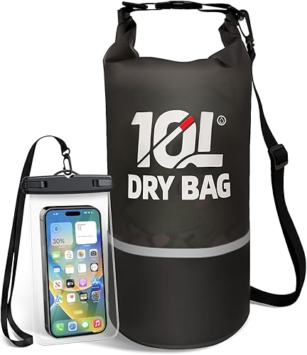 Bolsa seca impermeable para mujeres y hombres, bolsa de almacenamiento ligera enrollable de 5L10L, mochila reflectante con bolsa impermeable para