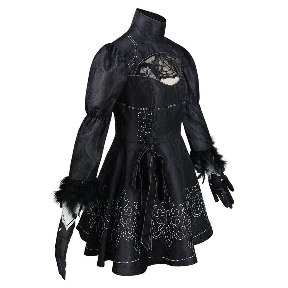 Anime 2B kostium cosplay Automata 2B cosplay mundur pełny zestaw Yorha 2B anime sukienka na Halloween karnawał przebranie dla kobiet