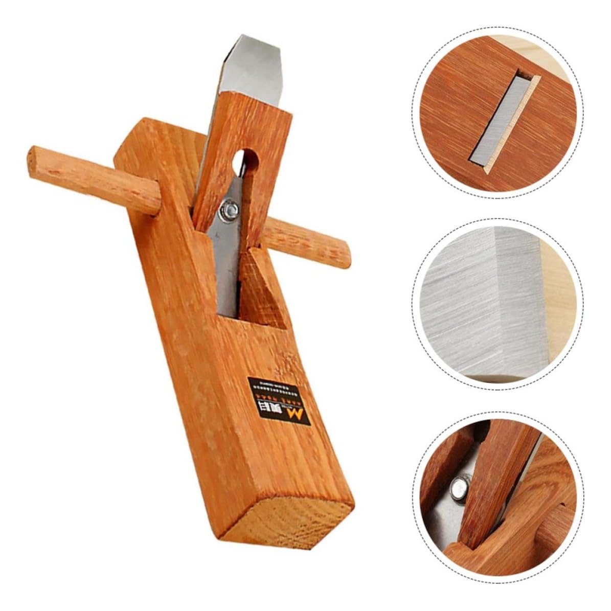 Cepilladora Manual de Madera de Carpintero 1 Pieza, Acero y Madera