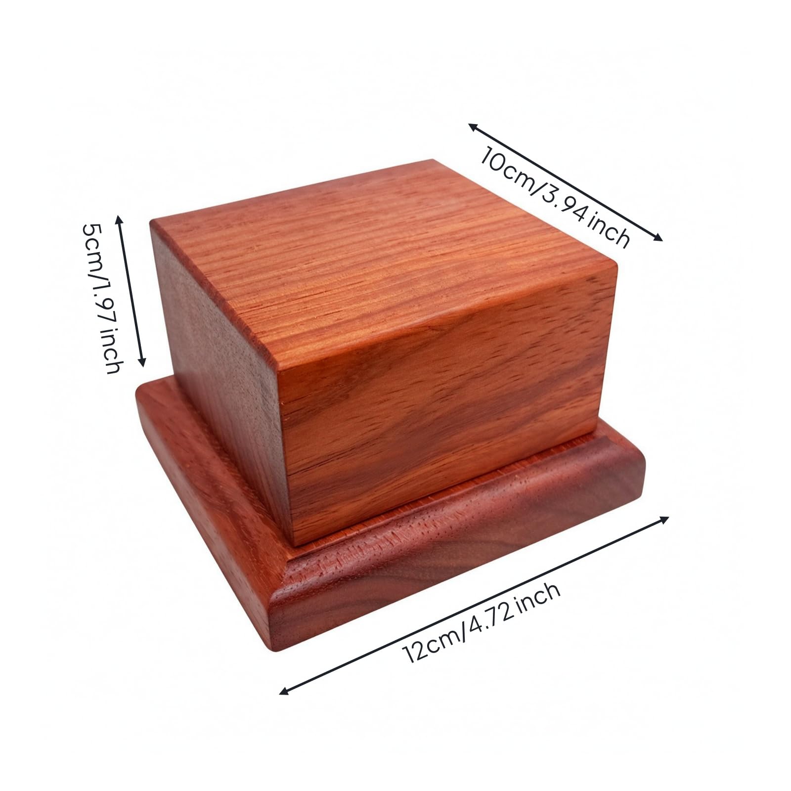 Präsentationssockel stabil quadratisch sockel dekorativ Dekosockel für Samml, Schrank , 10x10cm
