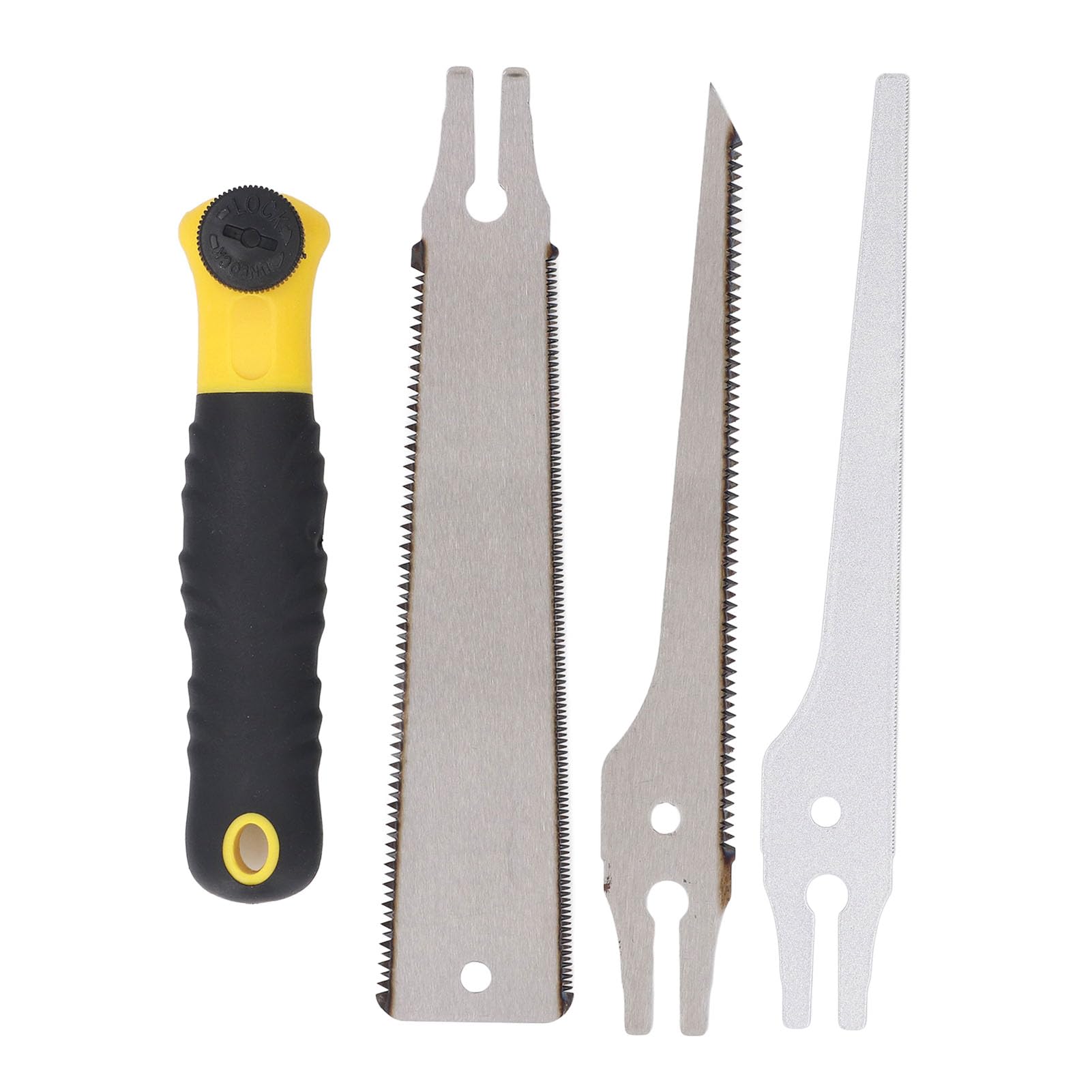 Piła ręczna Uadme Multi Blades Wielofunkcyjne ostrza stalowe Uchwyt TPR Piła ręczna Narzędzia do obróbki drewna
