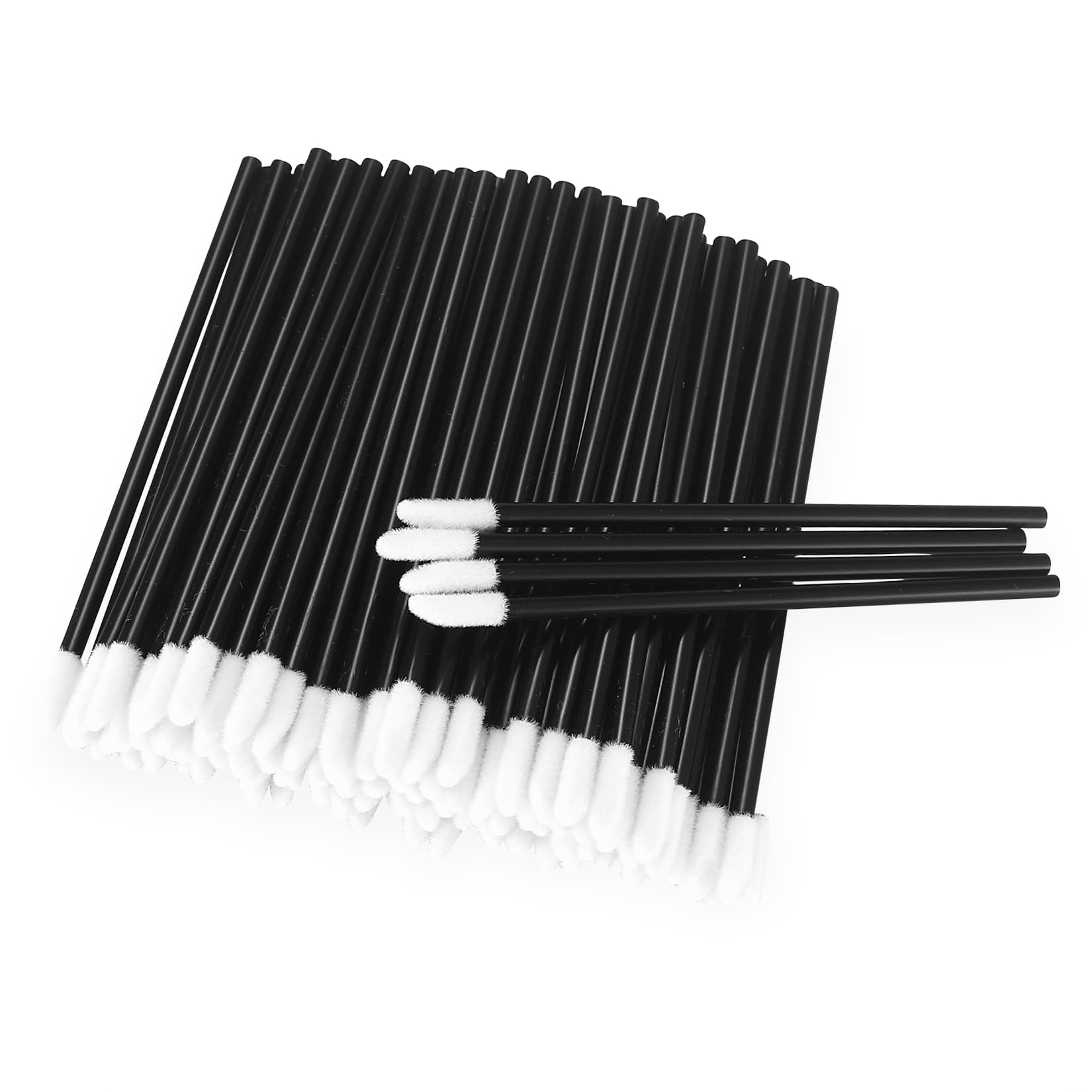 300 Pièces Pinceau à Lèvres, Applicateur de Rouge à Lèvres, Brosse à Lèvres Applicateur, Pinceaux de Maquillage pour Rouge à Lèvres - Noir