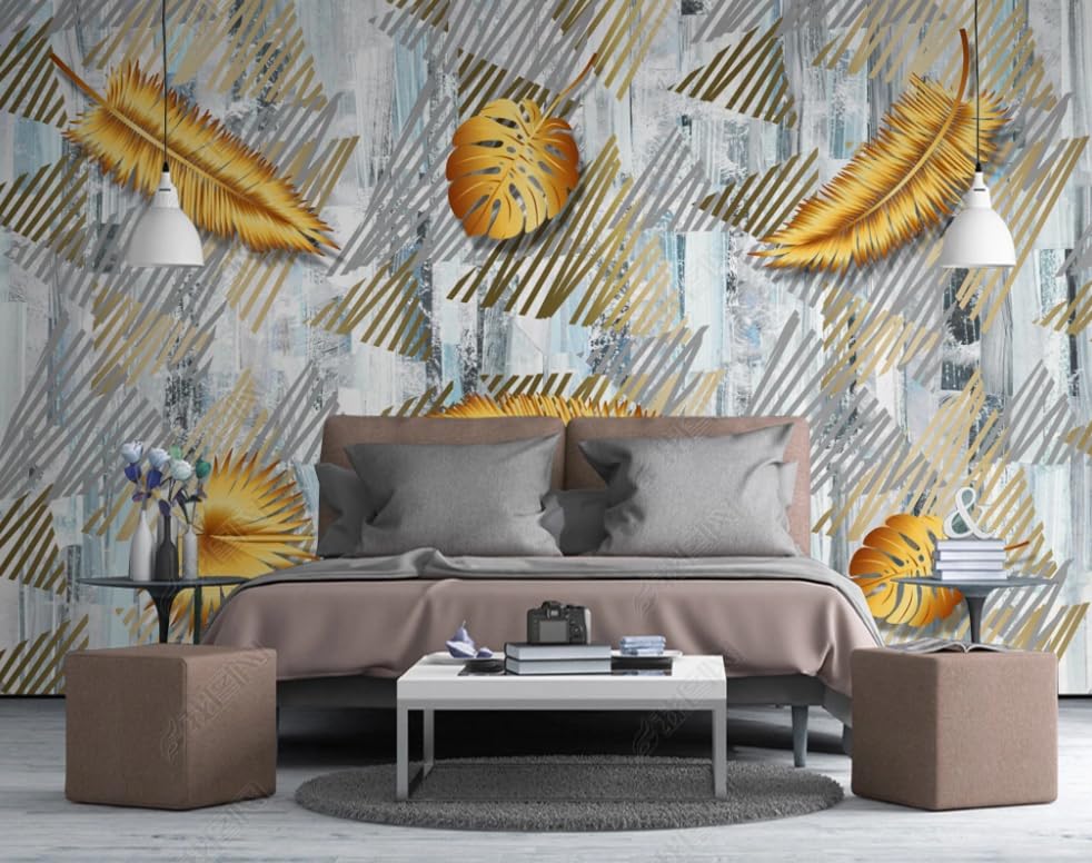 Papier peint photo plantes tropicales - Décoration murale intissé pour salon 300x210 cm