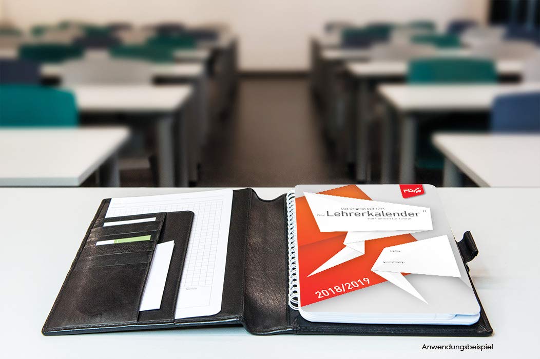 Via Monte Echtledermappe A5 für FLVG Lehrerkalender o. ä. in Schwarz