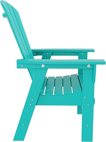 Vista 185 de WestinTrends Malibu Malibu Patio al aire libre HDPE plástico Adirondack silla comedor teca
