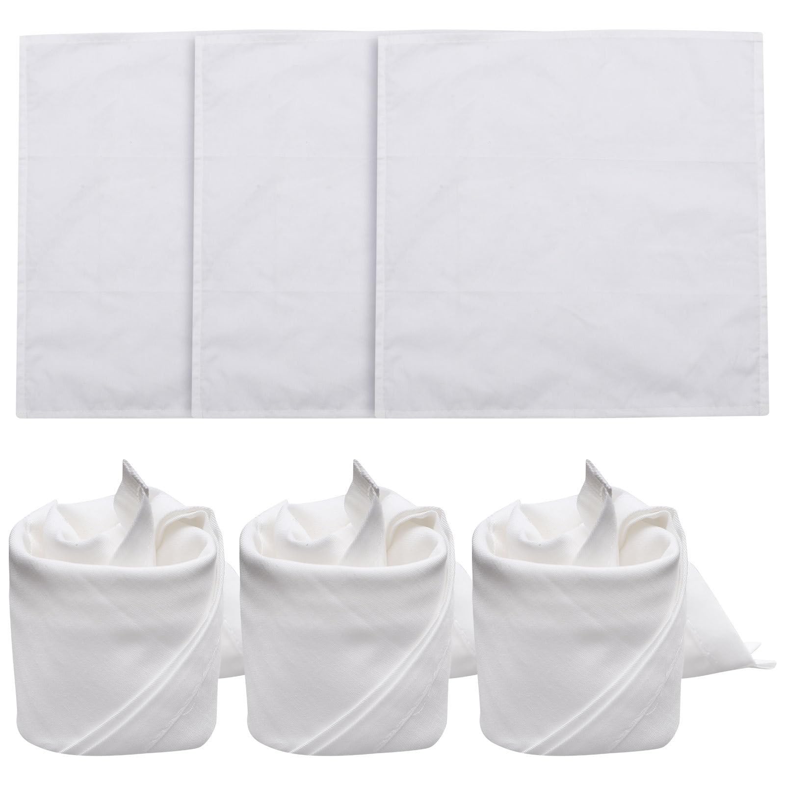 Servilletas de tela para restaurante y cenas elegantes pack de 6 piezas de algodón cuadrado