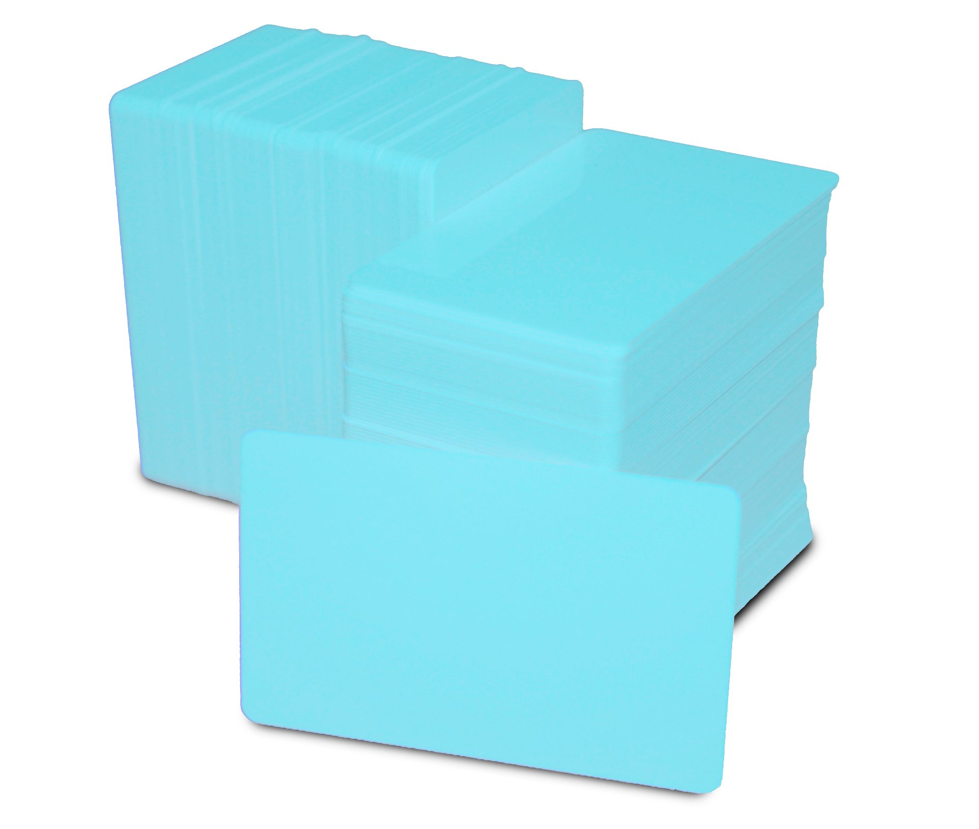 ACB Ltd 500 Blank Light Blue PVC Plastic ID Cards — image 1
