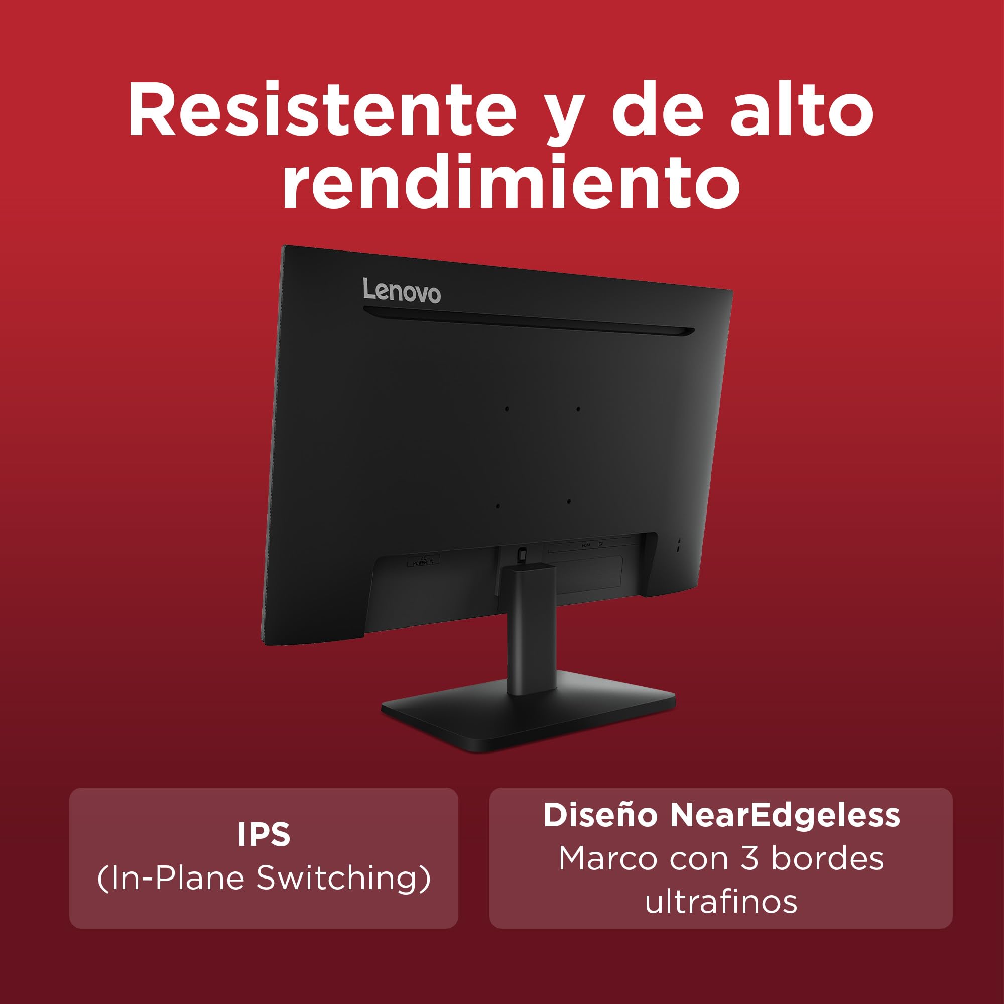 Lenovo L27qe - Monitor QHD 27" (IPS, Tasa de Refresco 100 Hz, Tiempo de Respuesta 4ms, 16:9, HDMI 2.1 - DP 1.4, VESA Adaptive Sync, Montaje VESA 100 mm, Soporte Inclinable) Negro