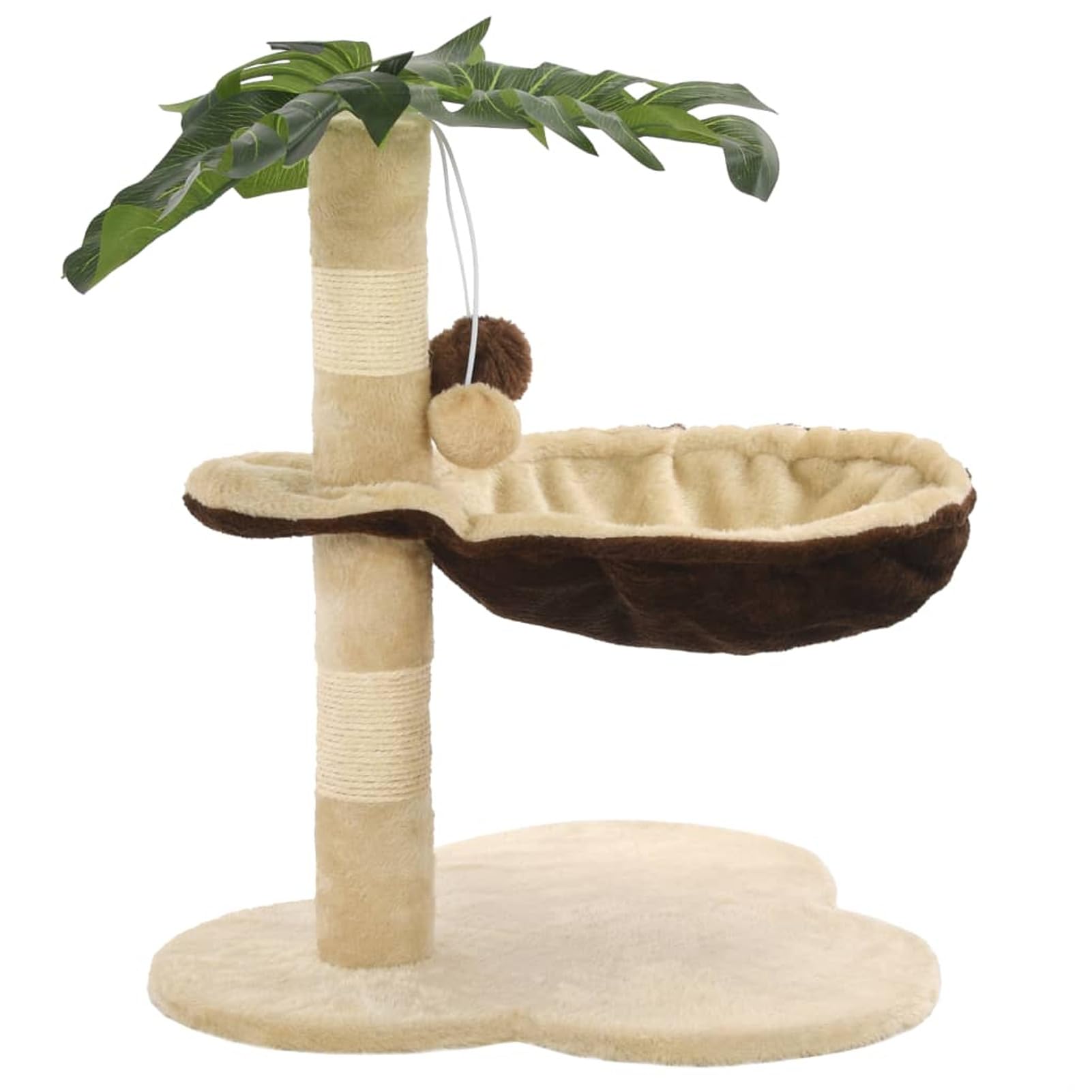 ShGaxin Rascador para Gatos con Poste de sisal 50 cm Beige y marrón, Rascador Gato, Arbol Rascador para Gatos, Gatos Accesorios, Torre Gatos, Arranhador para Gatos, Casa para Gatos