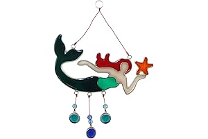 Beachcombers Small Green Mermaid Wind Chime
