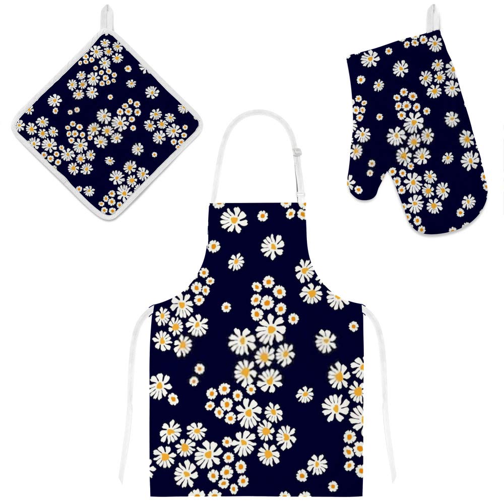 Tablier de cuisine de qualité supérieure avec gants aux finitions soignées