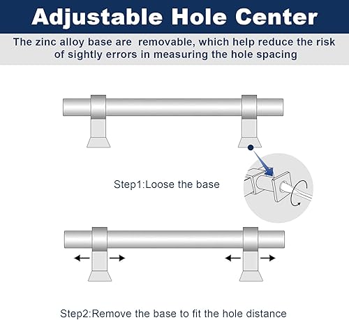 Miniatura 5 de Orger Paquete de 30 tiradores acrílicos para gabinetes de cocina, tiradores de cajones de cocina, tiradores de puerta de armario cromados plateados,