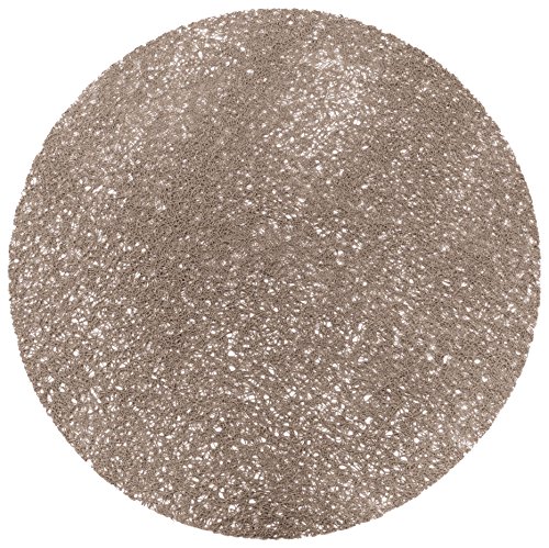 Douceur d'intérieur Decorline 1710559 Set de Table PVC/Tortilla Taupe 38 x 38 x 38 cm