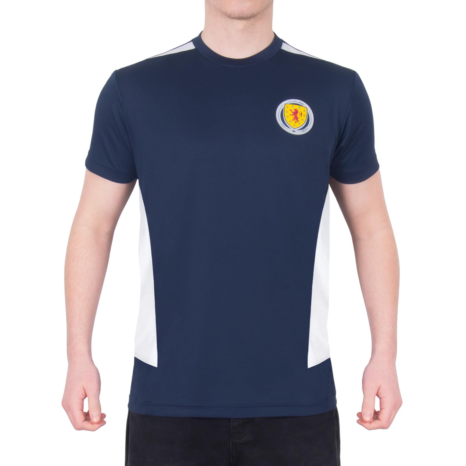 Scottish Fa Men's Blue Scotland Official Football Gift T-Shirt Poly Navy Medium