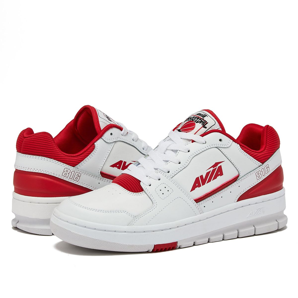 Avia816 Men’s Basketball Shoes, Low Top Retro Sneakers for Indoor or Outdoor, Street or Court, Sizes 7 to 16