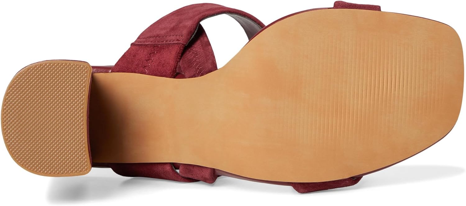 Steve Madden レディース マーベル ヒールサンダル, バーガンディスエード, 7.5