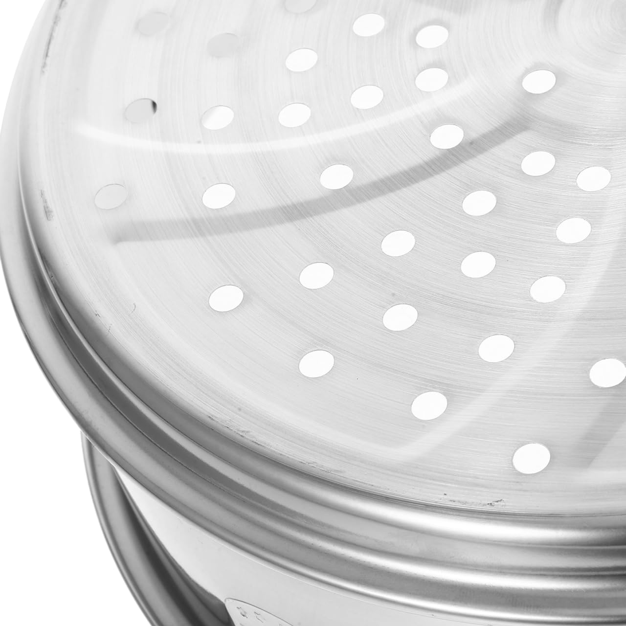 ULTECHNOVO Cestino a vapore in acciaio inox 304, inserto per cottura a vapore, 24 cm, con manico, accessori da cucina per famiglia e ristorazione