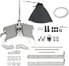 Transmission Shifter Turbo 350 Chrome Automatic Shifter Kit with 12 Stick Compatible for GM Turbo 350 TH350