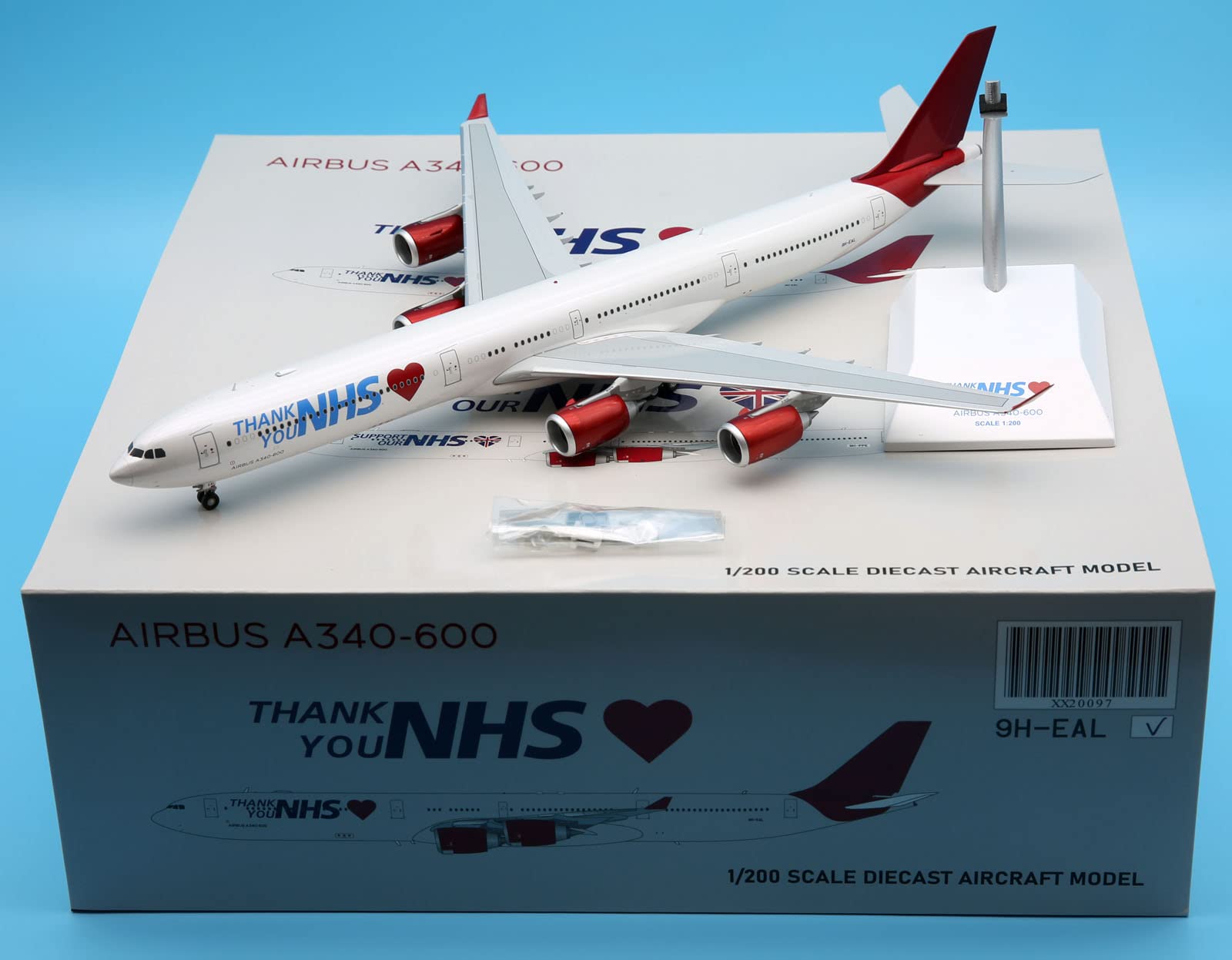 JC Wings 1:200 XX20097 Maleth Aero Airlines Alloy Collectible Plane Airbus A340-600 Diecast Aircraft