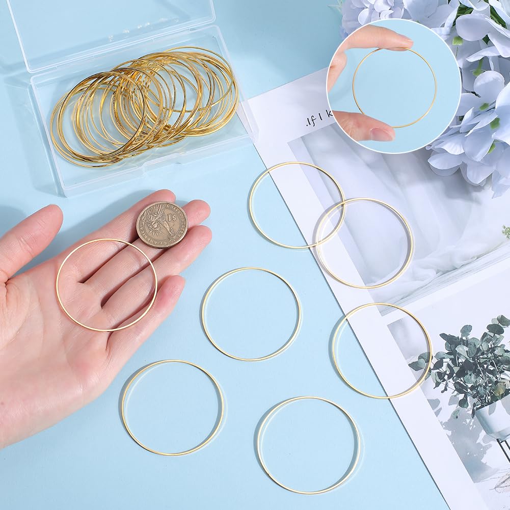 Orecchini A Cerchio Grandi 4 Pollici &ndash; Placcati Oro &ndash; Clip-On &ndash; Gioielli Moda Donna