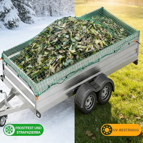 Filet de sécurité 2x3m pour remorque haute résistance 780N avec accessoires - 5