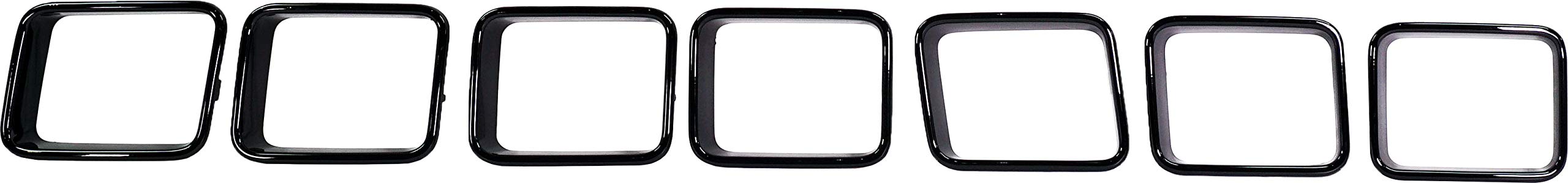Garage-Pro Grille Trim Compatible With 2017-2021 Jeep Grand Cherokee For Trackhawk or SRT Models Center Painted Black