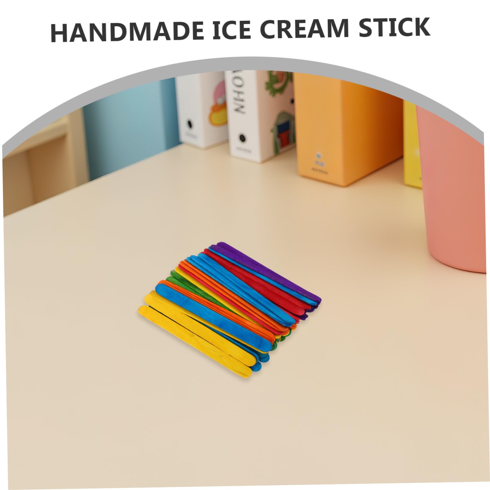 SEWACC 500 Palitos de Madera Colores para Manualidades Niños, Palos Helado Creativos para Proyectos Educativos y Artes Manuales