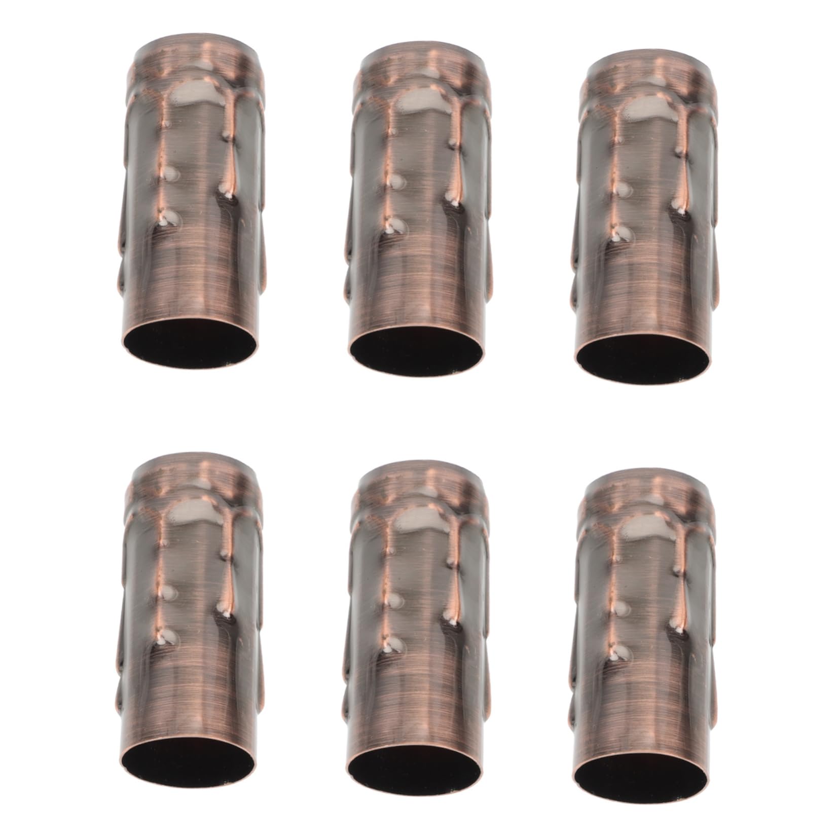 ETHZZLE 6pcs Chandelier Tube Sleeves Vintage Iron Pipe Lamp Holder for Lighting