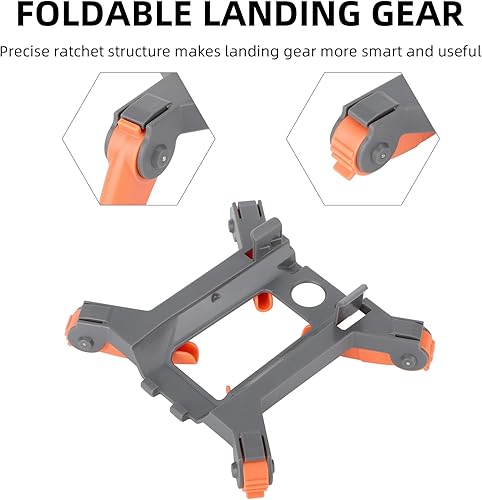 Miniatura 6 de Pierna de tren de aterrizaje para DJI Mavic 3 Pro RC Cámara Drone Accesorios Plegable Extensor Extensiones Soporte Gimbal Soporte (naranja)
