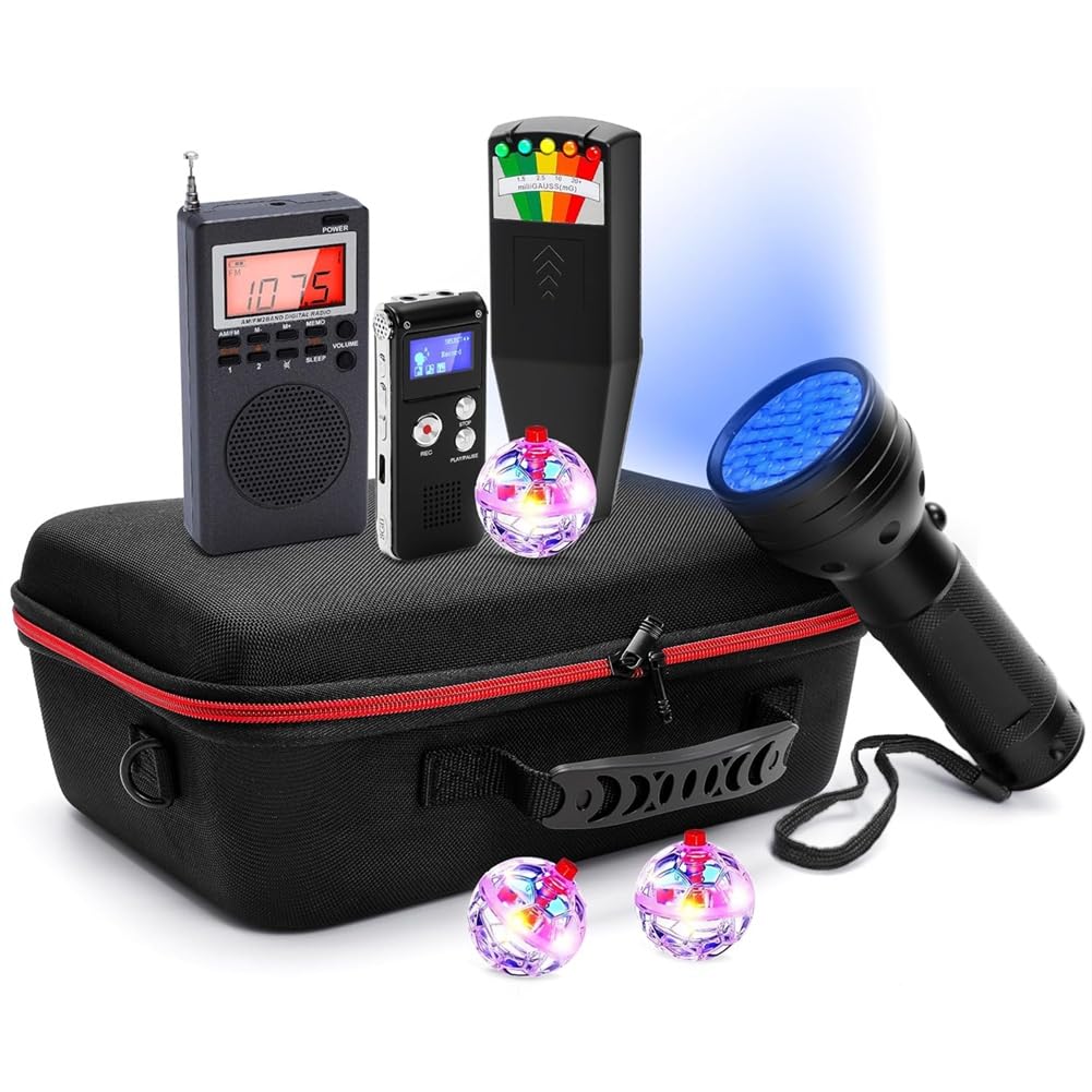 UDSKNV[KSL Complete Ghost Investigation Equipment Bundle(8 Pcs), Includes EMF Meter& for Beginners& Investigators Kit