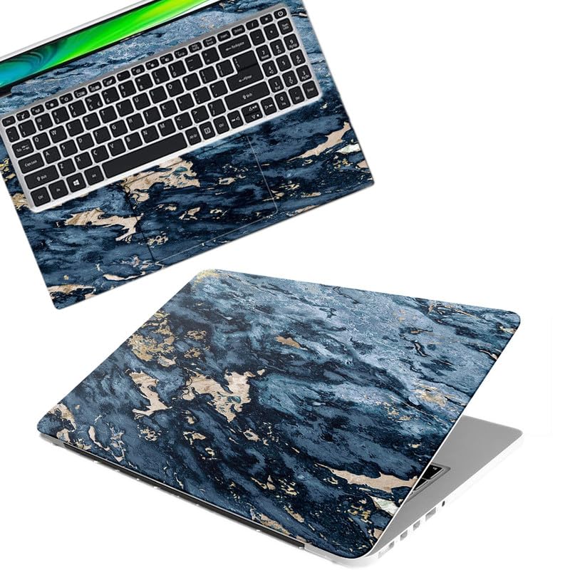 Marble D855 Full Body Vinyl Laptop Skin/Sticker/Cover Upto 15.6 Inches Laptops Laminated-Removable-HD Quality Compatible for Hp-Dell-Sony-Lenovo-Asus etc.(15×10 Inches)