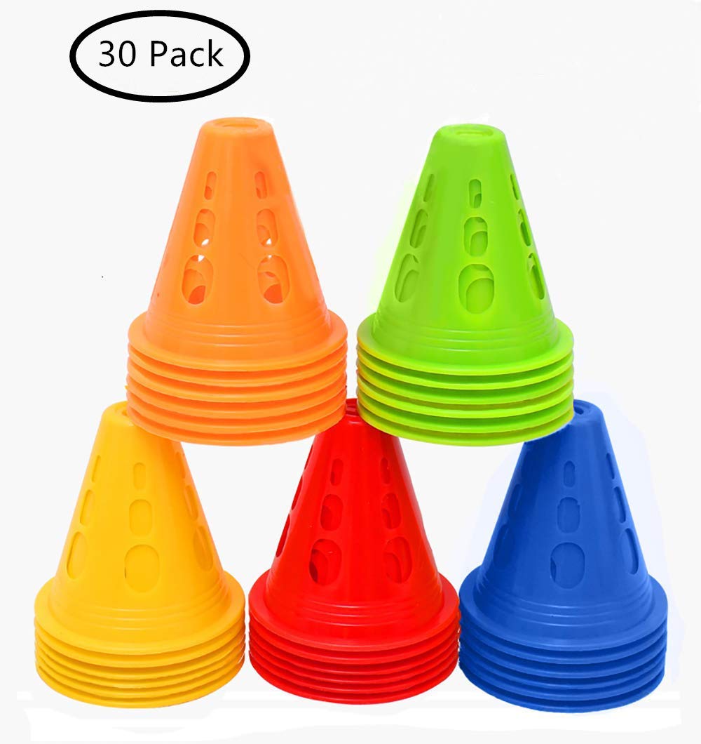 Buy Mew 30 Pack 3 Inch Sport Cones Training Traffic Road Set with 5