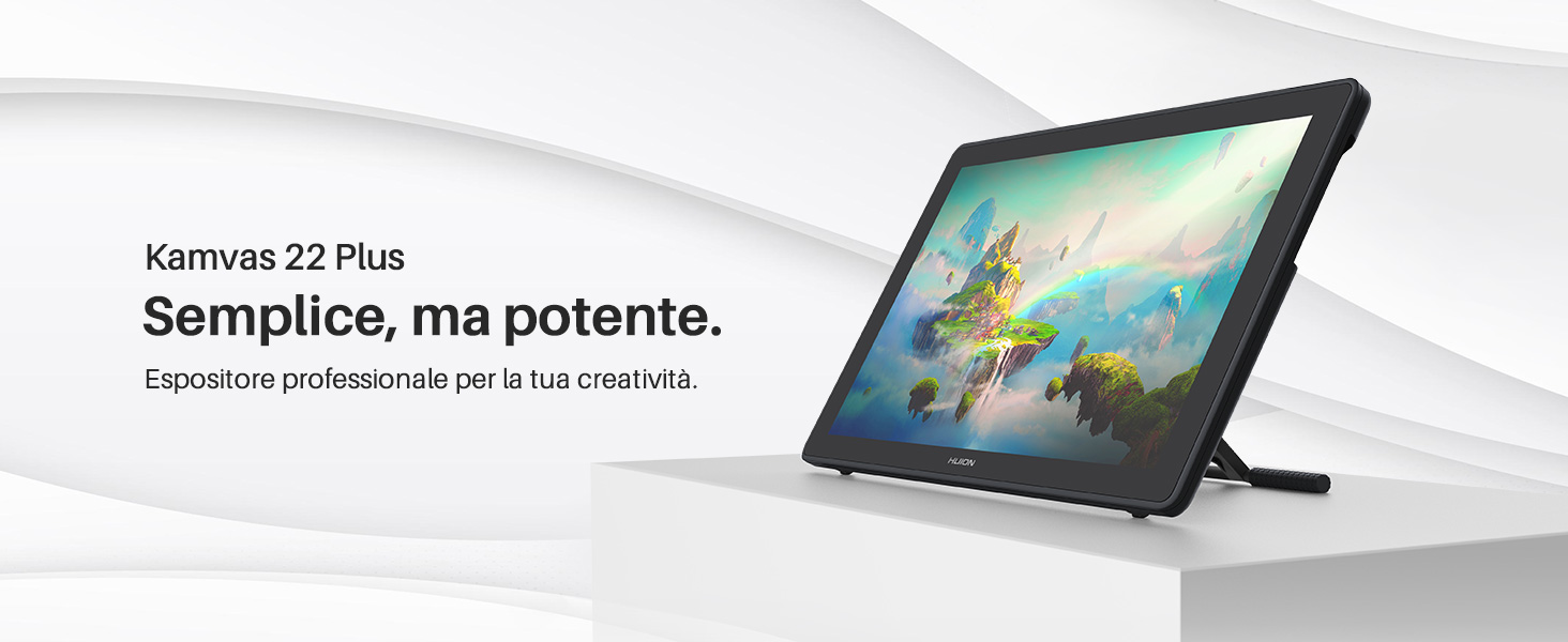 HUION Kamvas 22 Plus Tavoletta Grafica con Schermo 21,5 Pollici