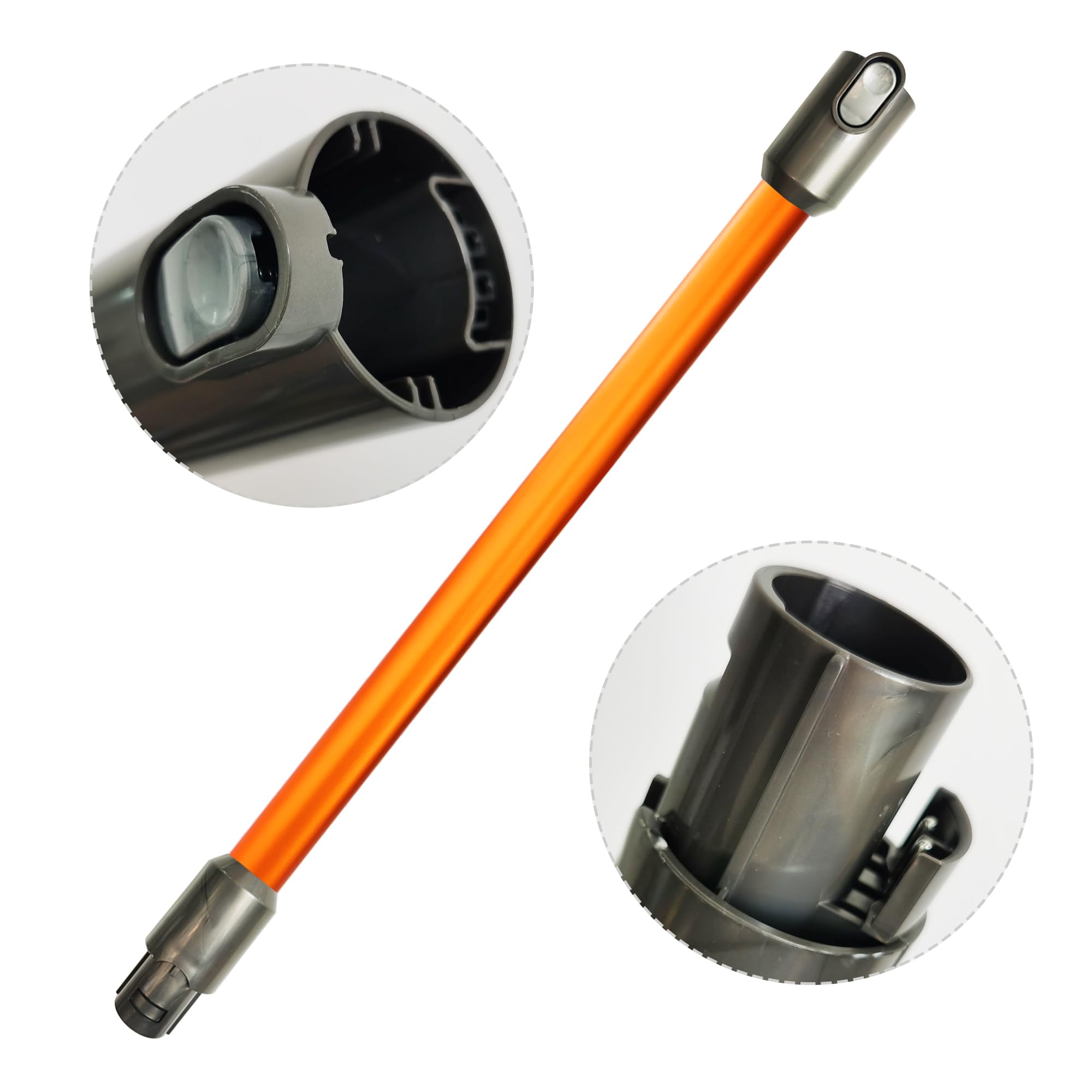 Baguette à dégagement rapide, compatible avec Dyson, pour aspirateur sans fil V6, tube d'aspirateur de rechange (orange)
