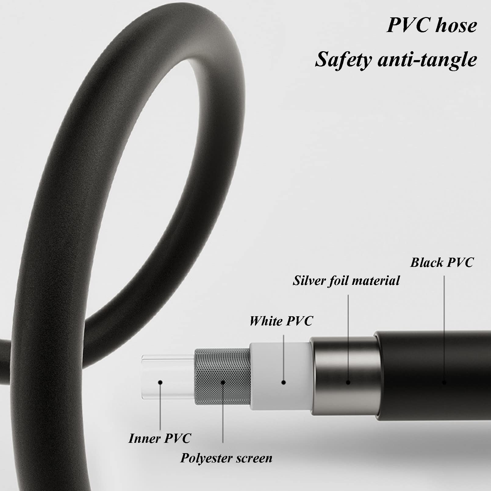 Cabezal de Ducha de Alta presión, Ducha de Mano de 10 Pulgadas, Ducha de baño de Alto Flujo con Brazo de extensión Ajustable en Altura/ángulo