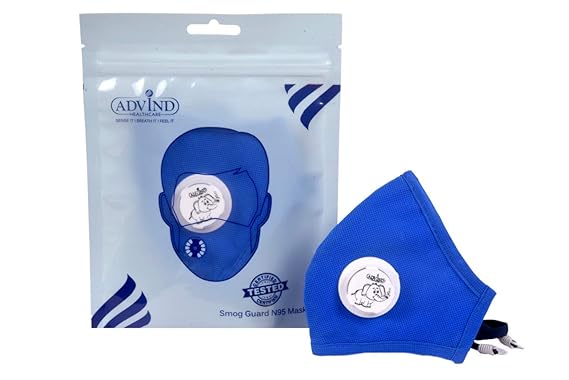 Advind Healthcare N95 Kids Reusable Mask With One Valve (Blue)