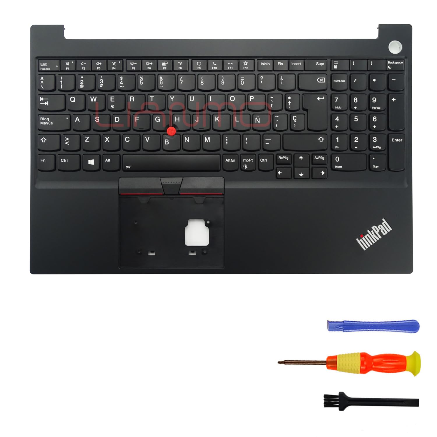 Teclado retroiluminado de repuesto compatible con Lenovo ThinkPad E15 Gen2 Gen3 Gen4 (español)