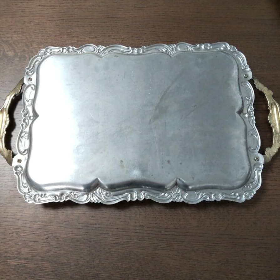 gorham シルバートレイ　お盆　アンティーク　昭和　レトロ　ビンテージ gorham シルバートレイ お盆 アンティーク 昭和 レトロ