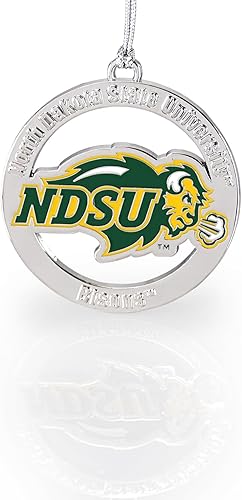 Miniatura 28 de Fan Frenzy Gifts NCAA Boise State Broncos Adorno Plateado de 2 Pulgadas