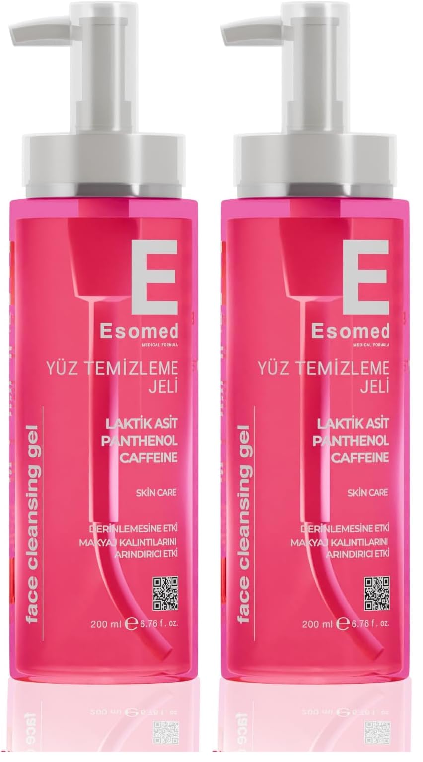 Yüz Temizleme Jeli Tüm Cilt Tipleri İçin Arındırıcı, Nemlendirici ve Gözenek Sıkılaştırıcı Jel 200ml (2 paketi)