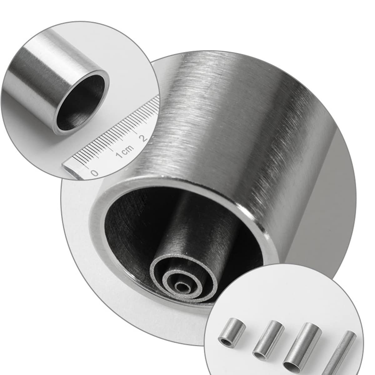 Edelstahl, nahtloser Stahl, 1 Stück nahtloses Rundrohr aus Edelstahl 304, 32 mm Außendurchmesser x 500 mm Länge, 2–10 mm Wandstärke, Silber(32x5mm)