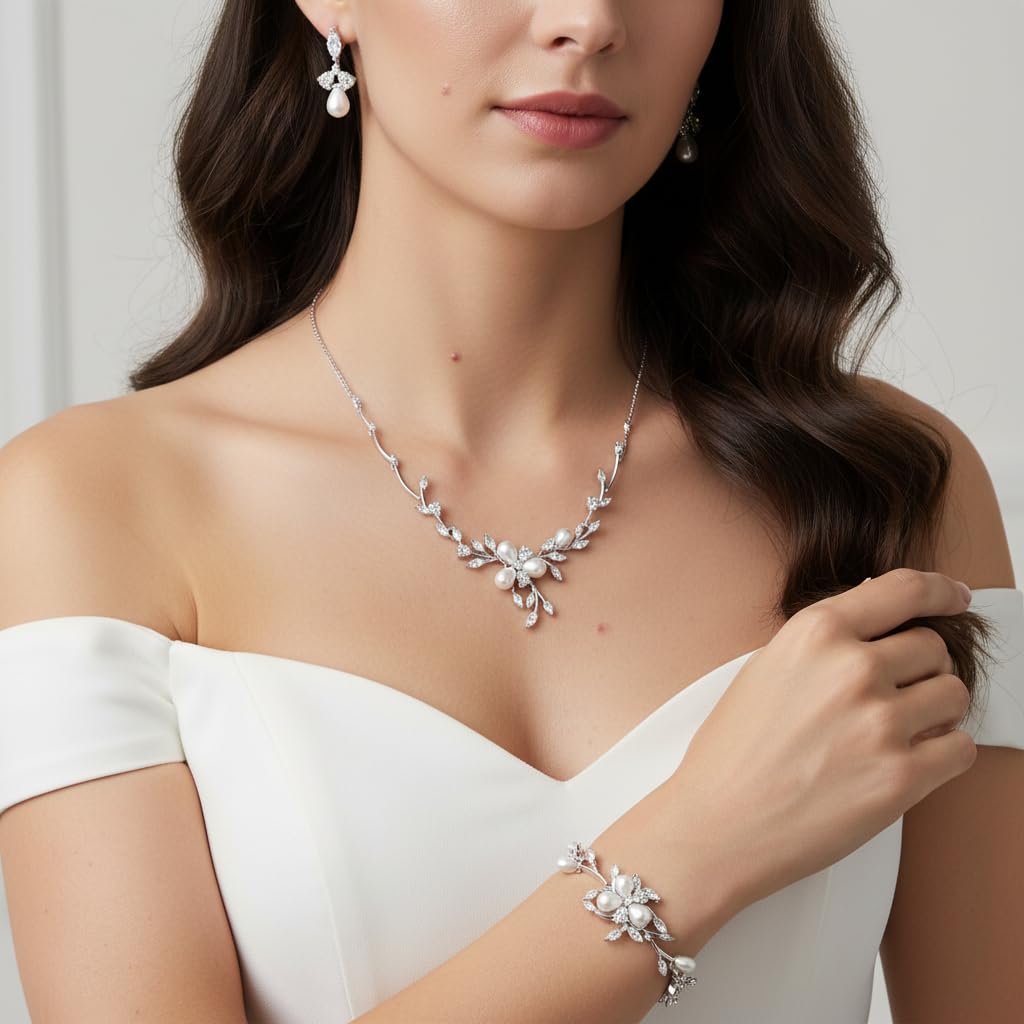 EVER FAITH Collana donna Madre figlia Collana Argento Infinito incastro Doppi cerchi pendente Collana
