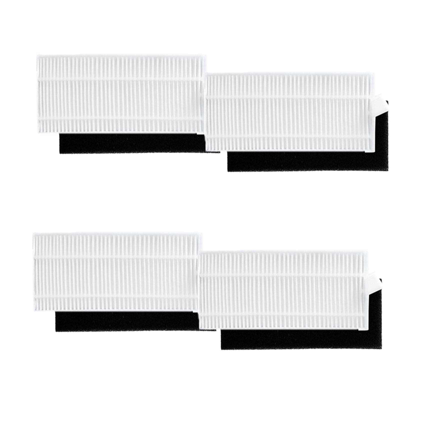 NUHFUFA 4 PCS HEPA Filter Replacement Part Robot Vacuum Cleaner Accessories Compatible with Eufy L35 Sweeper