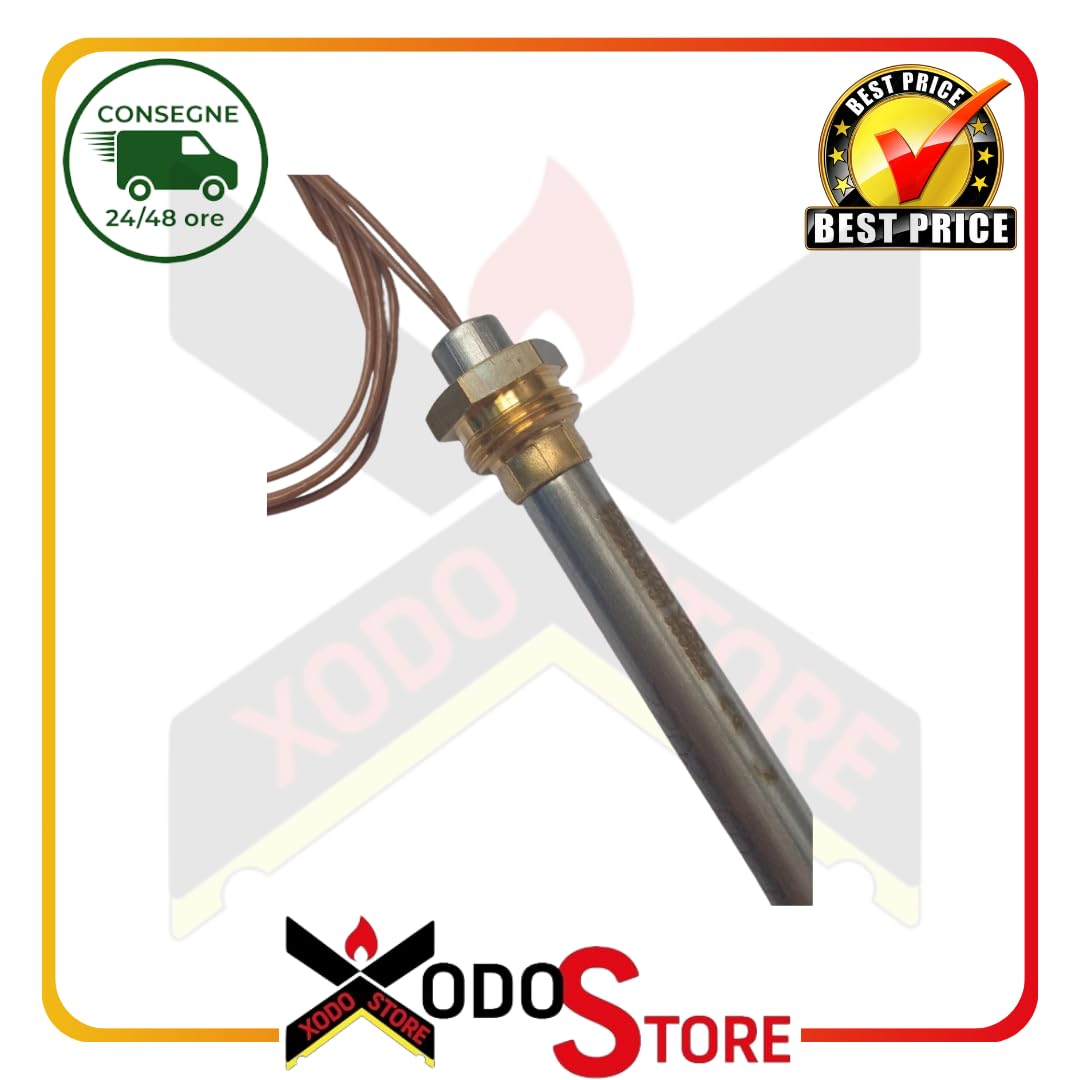 Xodo Store świeca zapłonowa do pieców na pellet, 9,9 x 136-146 cm (Ø x dł.), 250 W, kompatybilna z Ecoteck i Ravelli