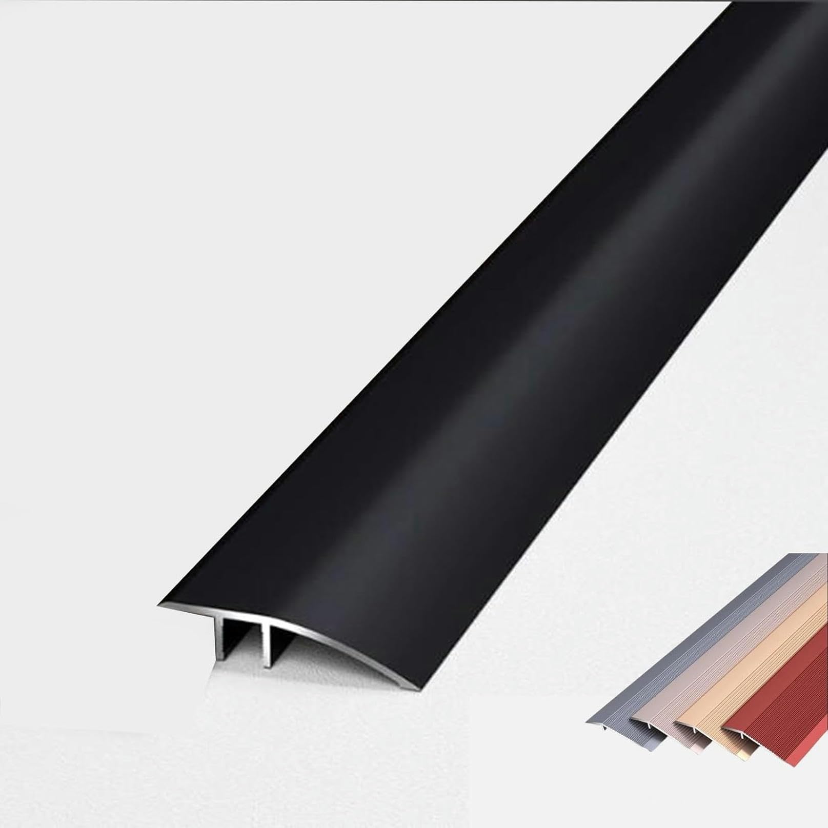 LGEOELIAS Floor Transition Strip, Threshold Ramp, Thresholds for Doorways, Wheelchair Ramp Edge Reducer Laminate Transition Cover Edge Trim Gap Doorway Threshold for Uneven Floors Heights