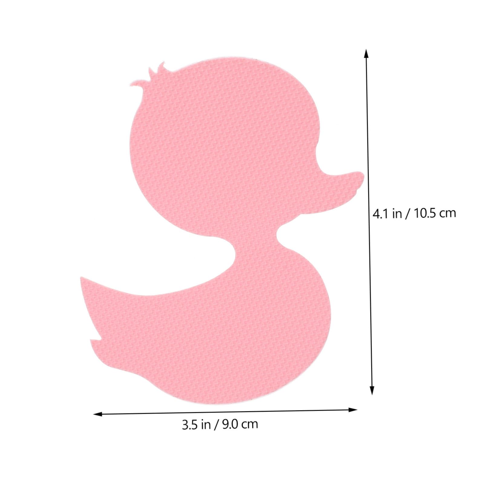 Ciieeo 120 Piezas Pegatinas de bañera Antideslizantes cojín de baño para bebé niño Pegatinas en Forma de Pegatinas baño Pegatinas Antideslizantes Piso Pato Decorar Apliques mañana Rosa