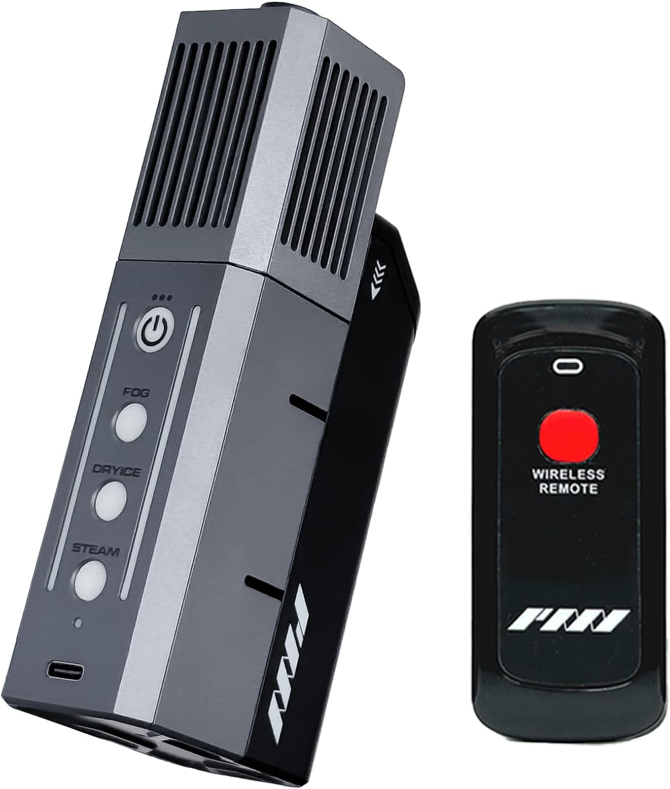 PMI SmokeNINJA Portable Fog Machine, Handheld Wireless Smoke Machine with Remote Control for Photography, Outdoor Events, Parties, Stage Effects, Halloween or Weddings(Full Kit)