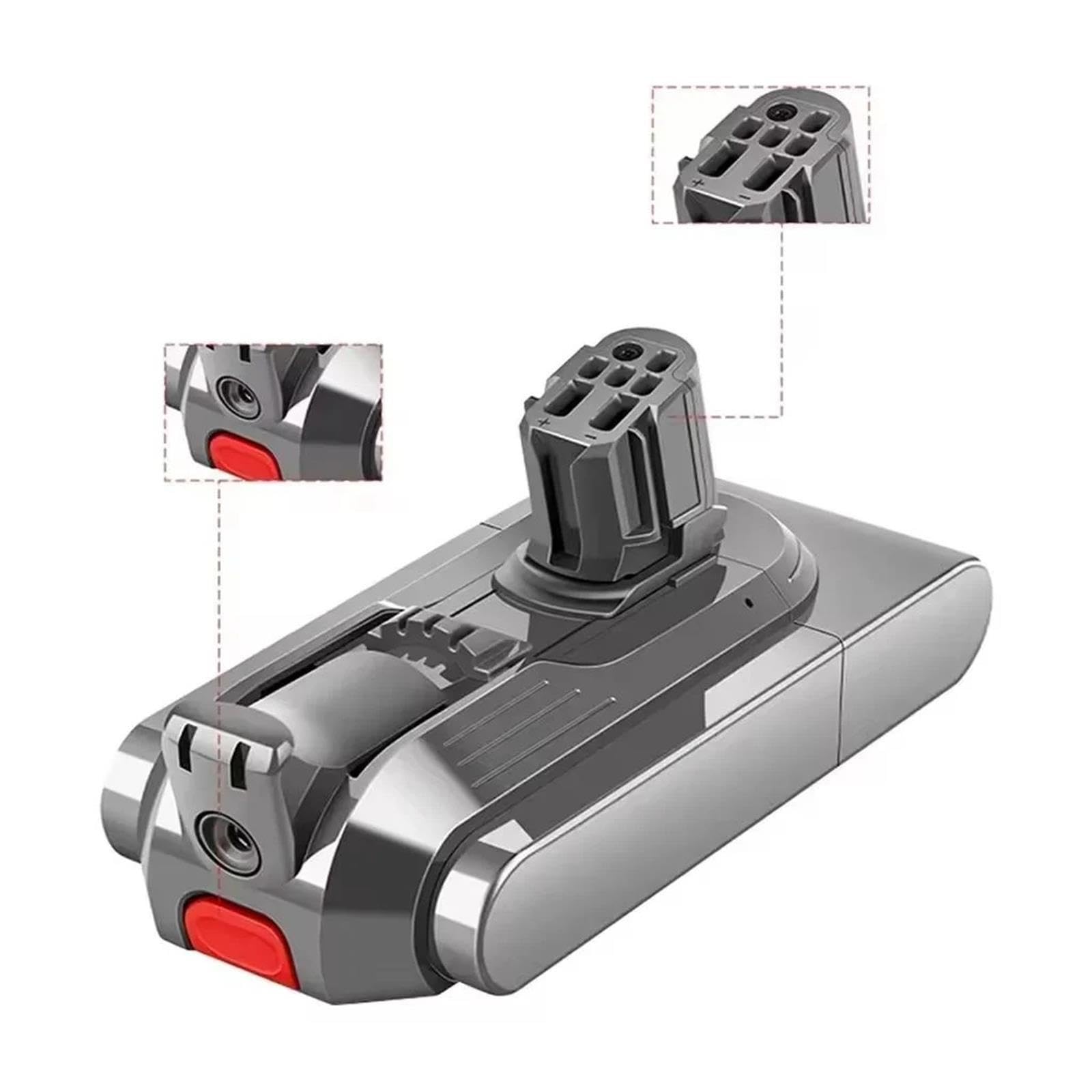 ,Compatibile Con Dyson,Batteria Sottile Senza Fili 25.2V Rilevamento V12