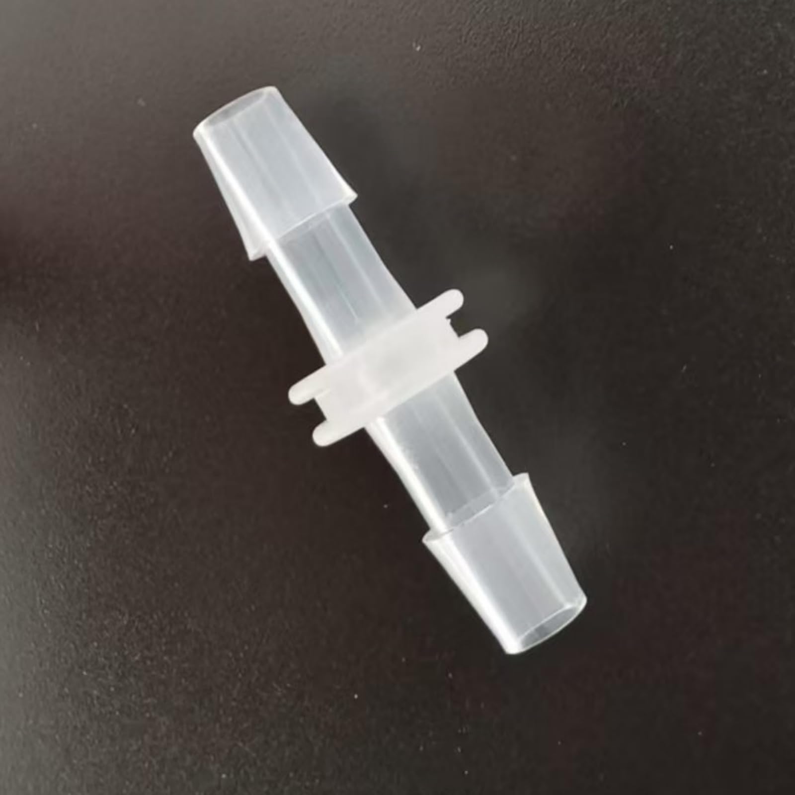50-Pack Clear PP Equal Straight Barb Connectors for Laboratory, Food Machinery, and More(6.4mm 1/4inch)